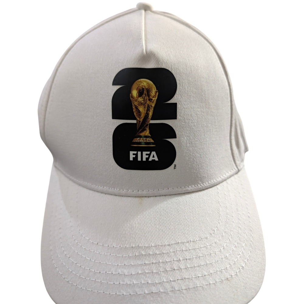 FIFA World Cup 2026 Official Licensed Baseball Cap White Soccer